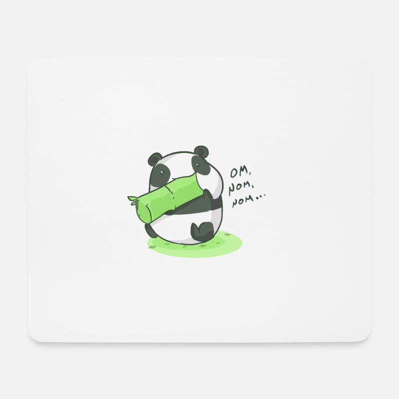 Panda - Mousepad (Querformat) - Weiß