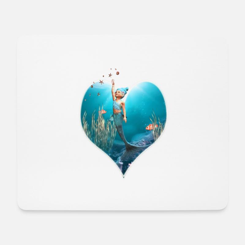 Little Mermaid 1 - Mousepad (Querformat) - Weiß