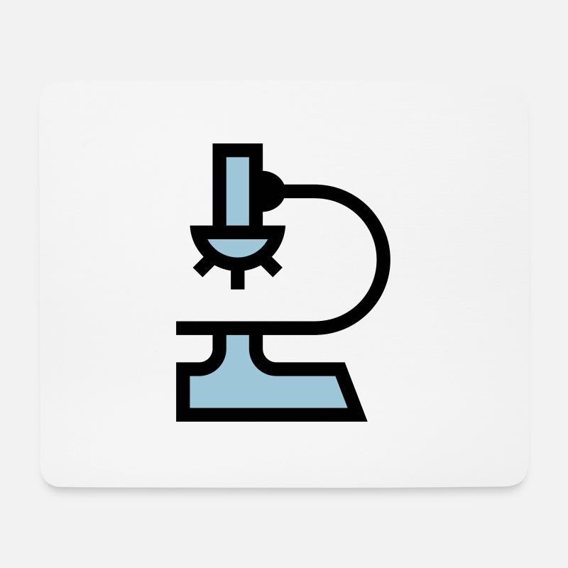 Labor Mikroskop - Mousepad (Querformat) - Weiß