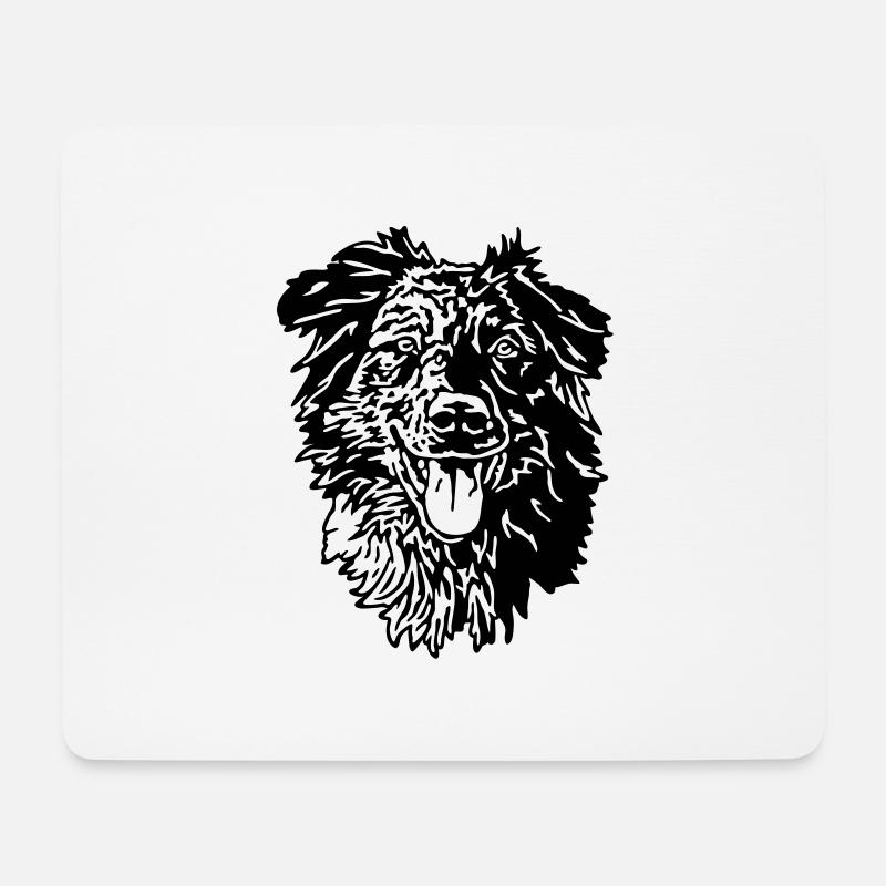 371 Altdeutscher Hütehund Tiger - Mousepad (Querformat) - Weiß
