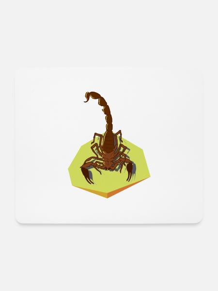 Insekt und Sternzeichen Skorpion mit Stachel - Mousepad (Querformat) - Weiß