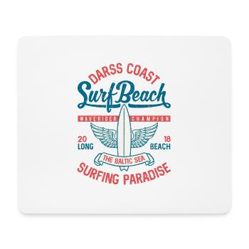 MER BALTIQUE - Cool Darss Surfer Cadeaux Surf Shirts - Tapis de souris (format paysage) - blanc - Devant