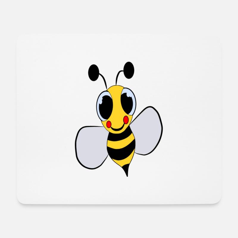 Flotte Riesen Biene - Mousepad (Querformat) - Weiß