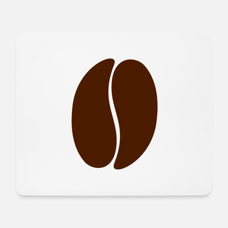 Kaffeebohne - Mousepad (Querformat) - Weiß