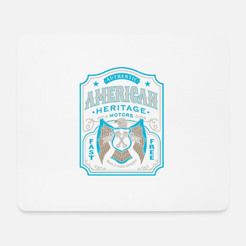 American Motors Design - Mousepad (Querformat) - Weiß