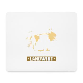 Landwirt Shirt · Landwirtschaft · Vergeben Bauer - Mousepad (Querformat) - Weiß - Vorne