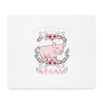 Idée de cadeau de végétarien végétarien - Tapis de souris (format paysage) - blanc - Devant