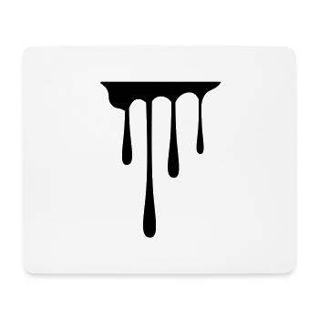 Gouttes - Tapis de souris (format paysage) - blanc - Devant