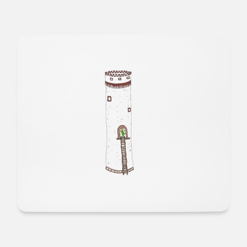 Waldi Turm - Mousepad (Querformat) - Weiß