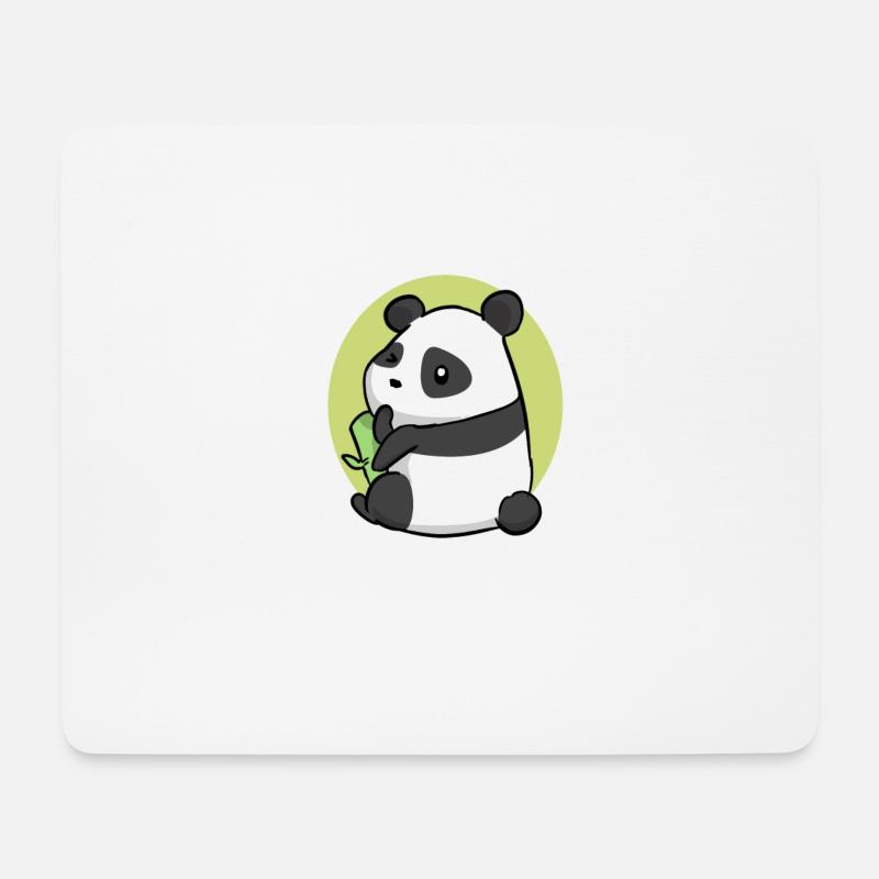 Panda - Mousepad (Querformat) - Weiß