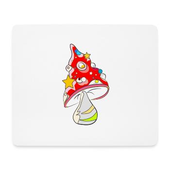Red mushroom - fly agaric - Mouse Pad (horizontal) - white - Front