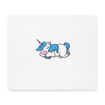 Einhorn Shirt · Unicorn · Einhörner · Glitzer - Mousepad (Querformat) - Weiß - Vorne
