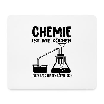 La chimie est comme la cuisine. - Tapis de souris (format paysage) - blanc - Devant