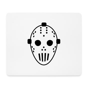 hockey_mask___f1 - Tapis de souris (format paysage) - blanc - Devant