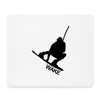 WAKEBOARD, WAKE, WATER, CABLE, Raley, WATER, - Mouse Pad (horizontal) - white - Front