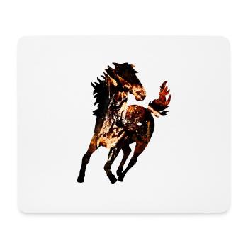 gxp braunes Pferd Spritzer Wasserfarbe - Mousepad (Querformat) - Weiß - Vorne