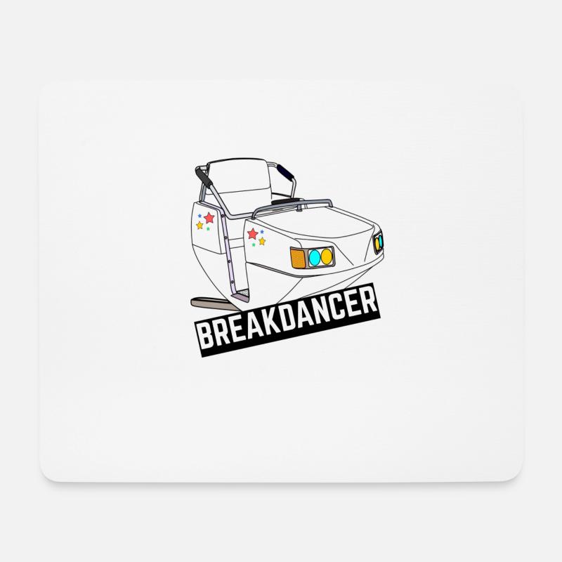 Breakdance Kirmes Fahrgeschäft Schausteller - Mousepad (Querformat) - Weiß