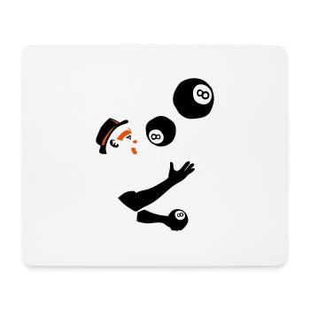 jongleur boule billard 8 - Tapis de souris (format paysage) - blanc - Devant