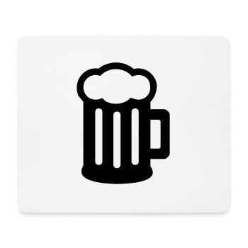 Bière - Tapis de souris (format paysage) - blanc - Devant