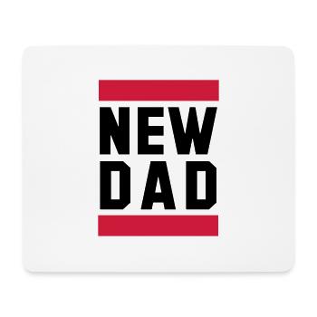 NEW DAD Funny Pregnancy Design - Mouse Pad (horizontal) - white - Front
