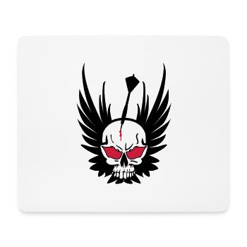 Dart Totenkopf - Mousepad (Querformat) - Weiß - Vorne