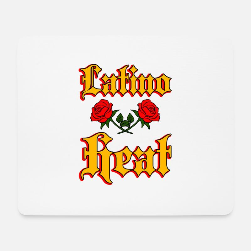 Latino Hitze - Mousepad (Querformat) - Weiß