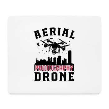 Aerial Photography Drone - Mousepad (Querformat) - Weiß - Vorne