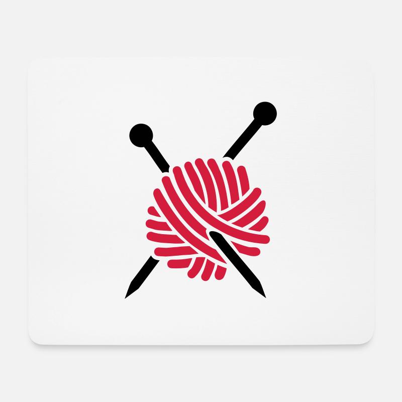 Stricken - Mousepad (Querformat) - Weiß