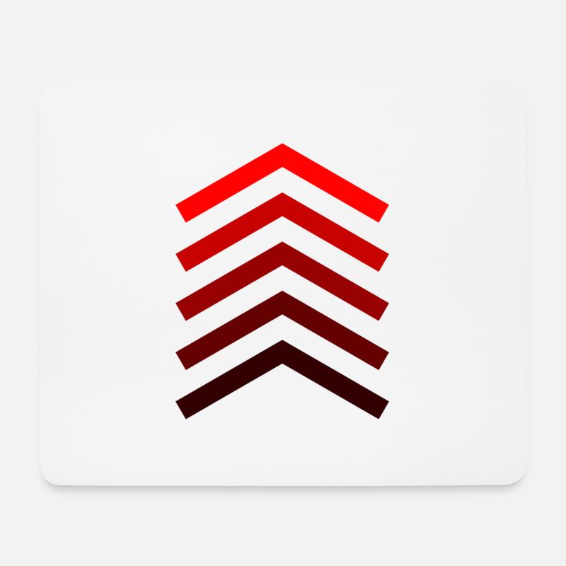 Red bars as arrows bunch design shirt gift - Mouse Pad (horizontal) - white