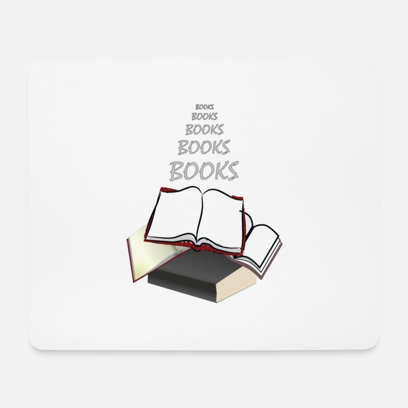 Bücher Bücher - Mousepad (Querformat) - Weiß