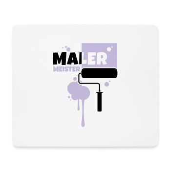 maler beruf malermeister - Mousepad (Querformat) - Weiß - Vorne