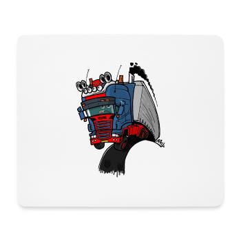 The flying skane man notext - Mouse Pad (horizontal) - white - Front