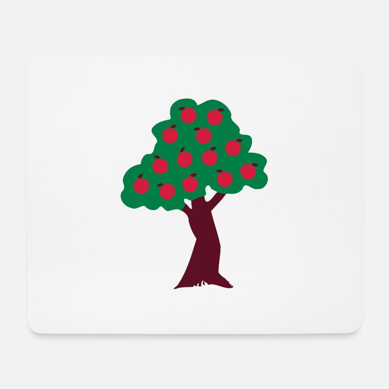 ♥ټApple Tree-Eat More Awesome Fruitټ♥ - Mouse Pad (horizontal) - white