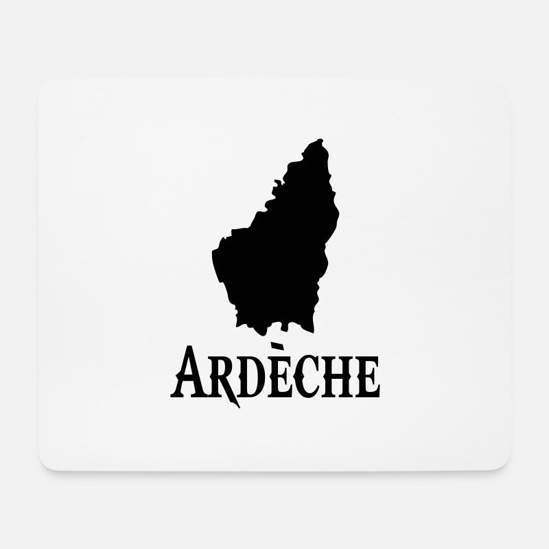 Ardèche ardeche Ardéchois - Tapis de souris (format paysage) - blanc