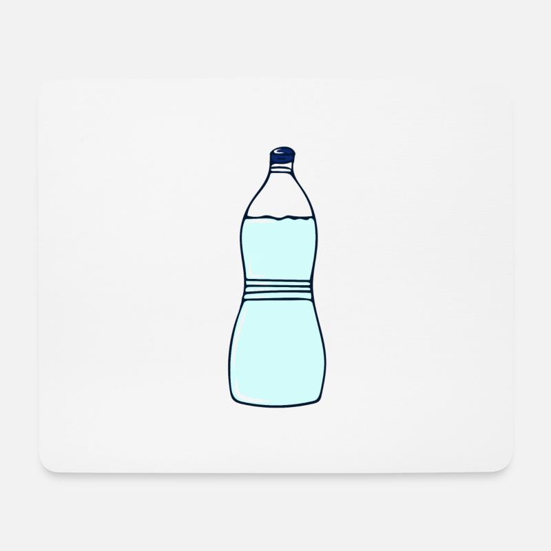 Flasche - Mousepad (Querformat) - Weiß