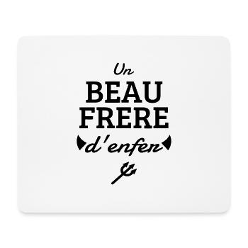 Beau Frère / Frere / Beau-Frère / Mariage / Marié - Tapis de souris (format paysage) - blanc - Devant