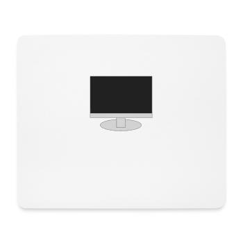 Moniteur - ordinateur - Tapis de souris (format paysage) - blanc - Devant