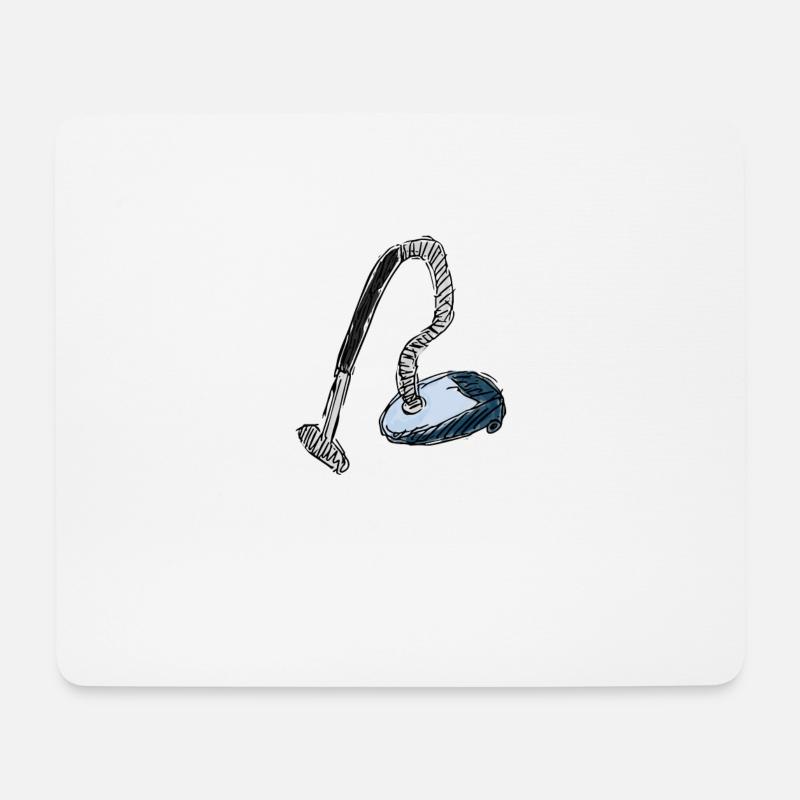 Staubsauger - Mousepad (Querformat) - Weiß