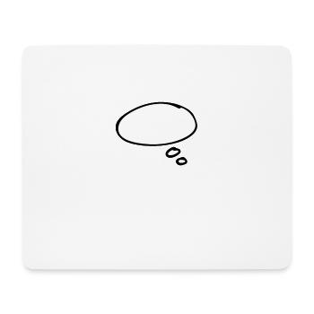 Thinking bubble - Mouse Pad (horizontal) - white - Front