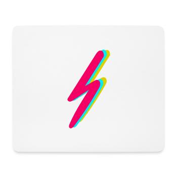 lightning - Mouse Pad (horizontal) - white - Front