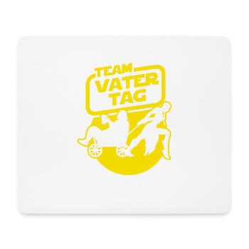 Team Vatertag Bollerwagen Print - Mousepad (Querformat) - Weiß - Vorne