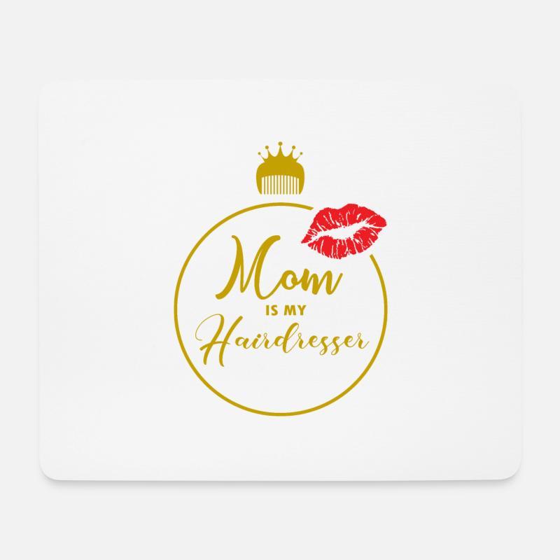 Haarschnitt von mama - Mousepad (Querformat) - Weiß