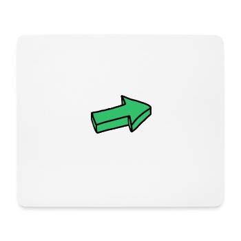 Arrow - Mouse Pad (horizontal) - white - Front
