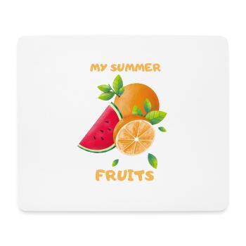 Sommer Früchte Mein Sommer - Mousepad (Querformat) - Weiß - Vorne