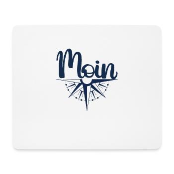 "MOIN Seemann" - handgeschriebenes Design - Mousepad (Querformat) - Weiß - Vorne