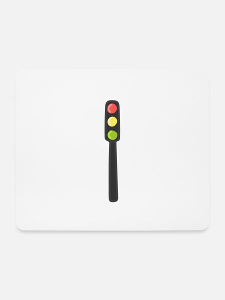 Ampel - Mousepad (Querformat) - Weiß