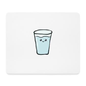 Eau - verre - cadeau - Tapis de souris (format paysage) - blanc - Devant