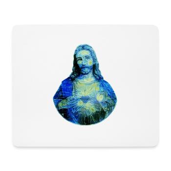Starry Night Jesus van Gogh Jesus Christ Jesus - Mouse Pad (horizontal) - white - Front