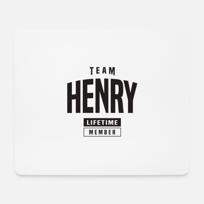 Henry - Mousepad (Querformat) - Weiß