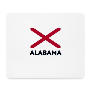 Alabama flag - Mouse Pad (horizontal) - white - Front